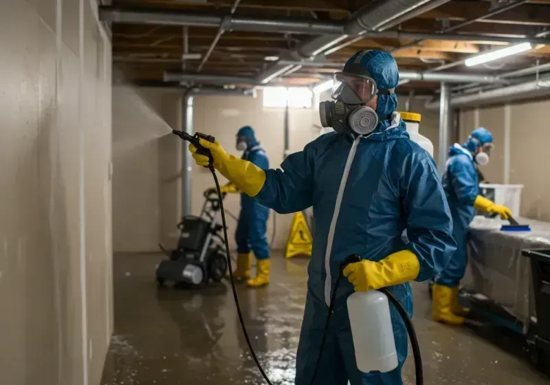 Basement Sanitization and Antimicrobial Treatment process in Hartford, ME